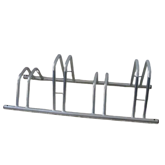 Staggered Height Cycle Rack | 4-Bike 1050mm Floor-Mounted Steel Stand