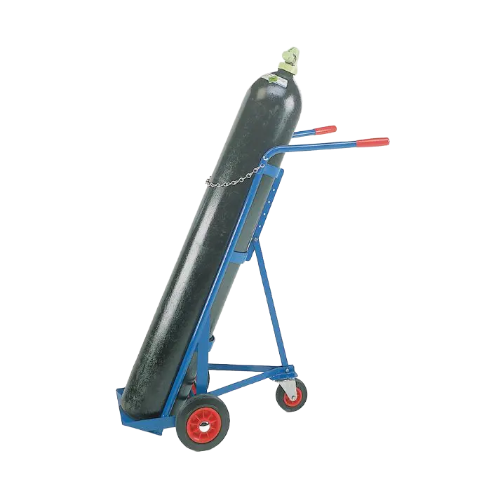 Adjustable Tall Gas Cylinder Trolley for 230mm & 275mm Diameter Bottles | 200kg Capacity
