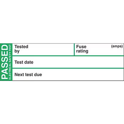 ValueX Pass Test Labels 250 Pack 50X15mm