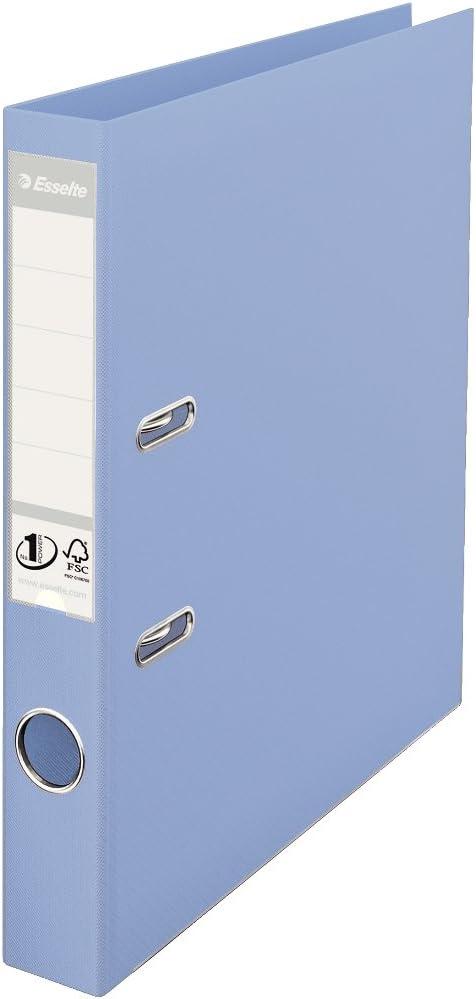 Esselte No.1 Solea Lever Arch File Polypropylene, A4, 50 mm, Solea Blue - Outer carton of 10