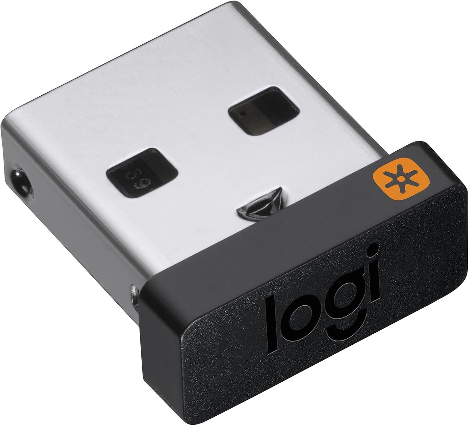Logitech Unifying Receiver 910-005931 USB Wireless Dongle for Connecting Up to 6 Mice & Keyboards