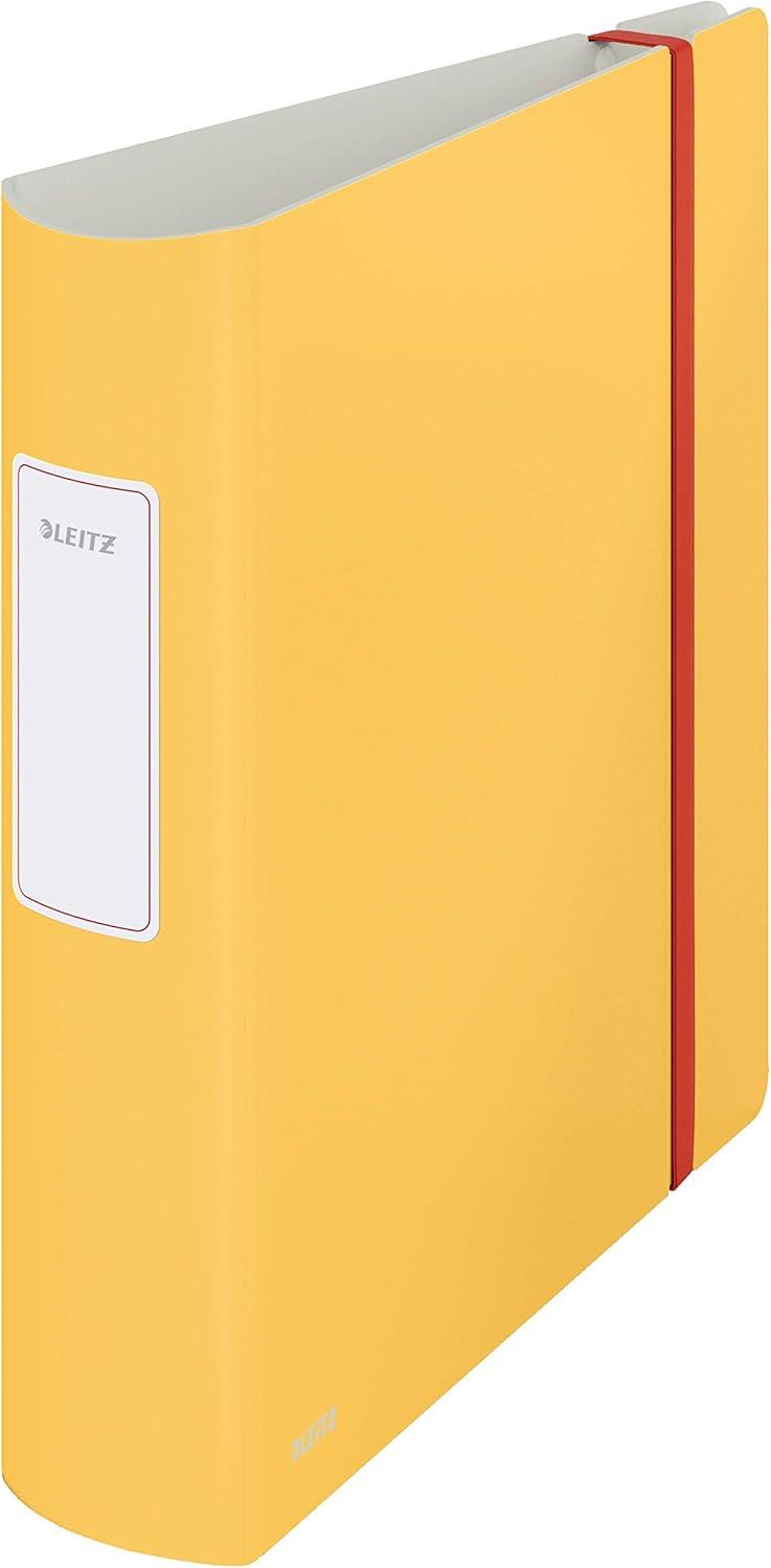 Leitz 180° Active Polyfoam Lever Arch File Cosy Range 80mm A4 Warm Yellow Pack of 6 10380019