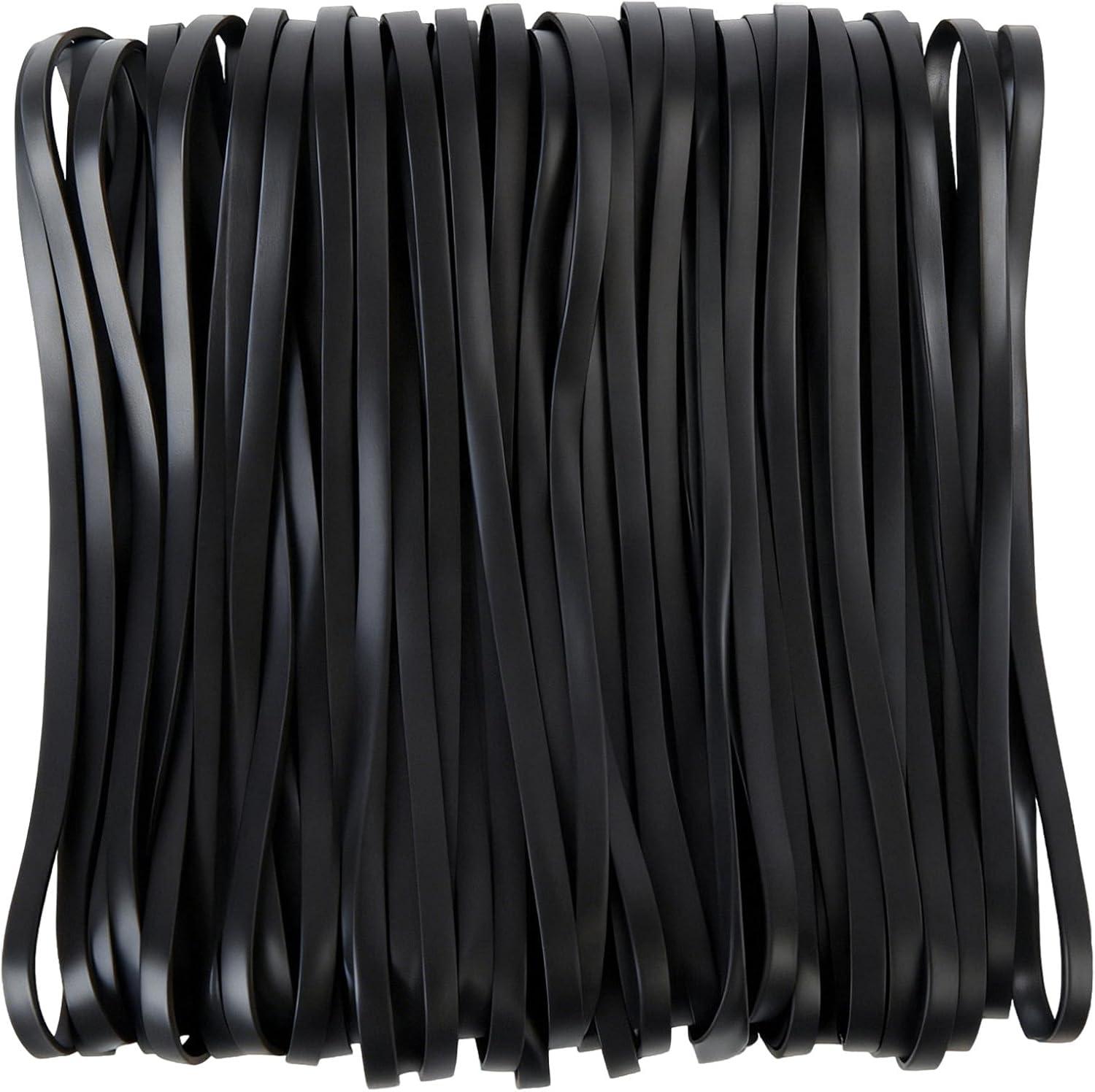 ValueX Rubber Bands 180 mm x 10 mm Black Packed 40