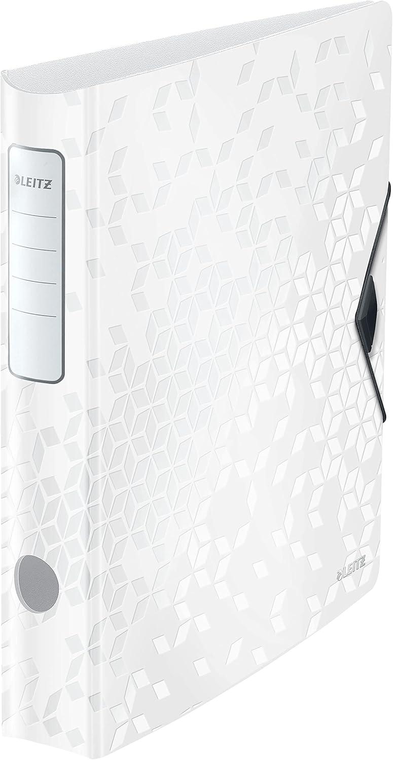 Leitz 180° Active WOW Light Polyfoam Lever Arch File 60mm A4 White Pack of 5 11070001