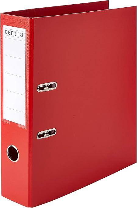 Centra Lever Arch File PP 75mm Red