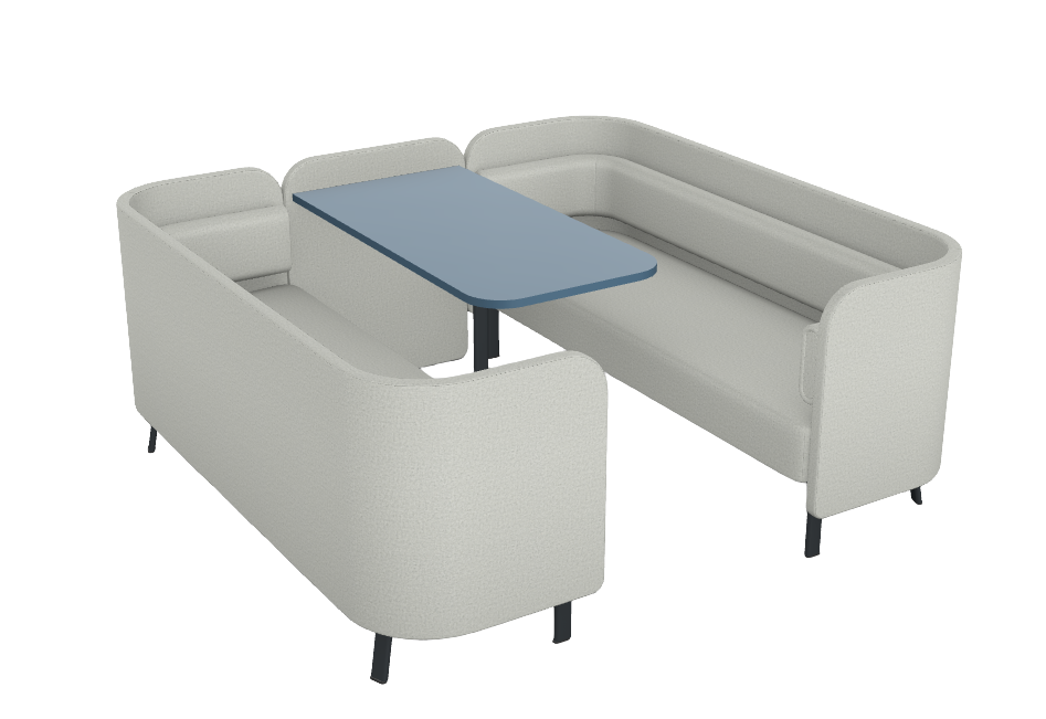 Frame Booth with Low Back Screen