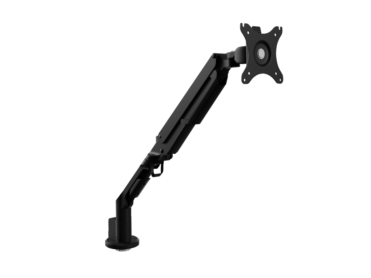 EMMA Single Monitor Arm | Heavy-Duty Gas Spring | Black