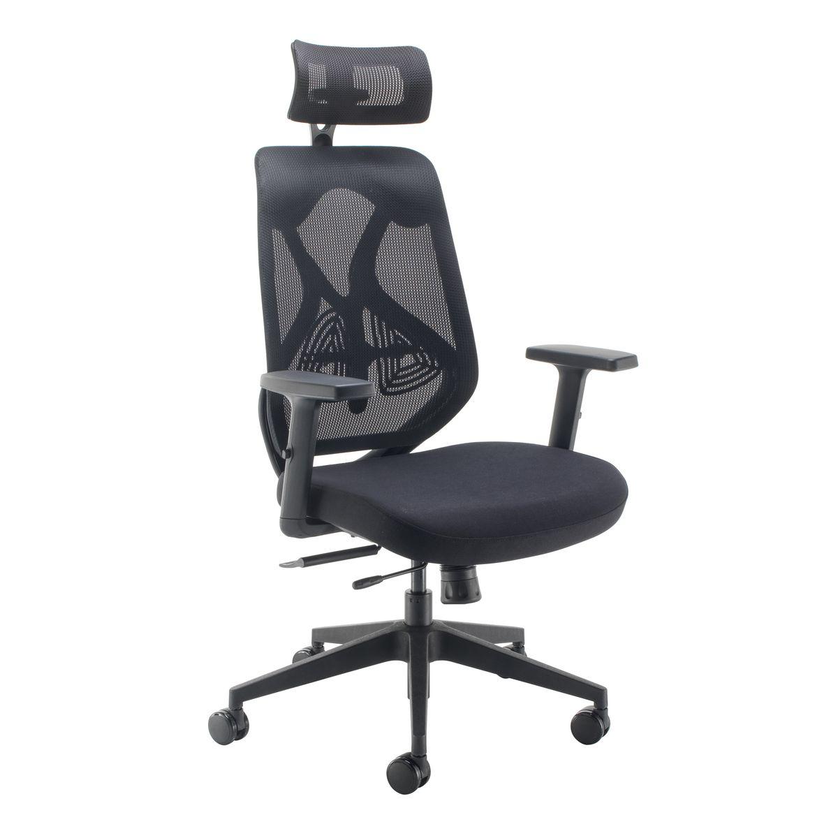 Maldini Task Office Chair with Mesh Back and Headrest