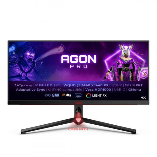 AOC 34" AG344UXM AGON PRO GAMING IPS MONITOR 170HZ WQHD