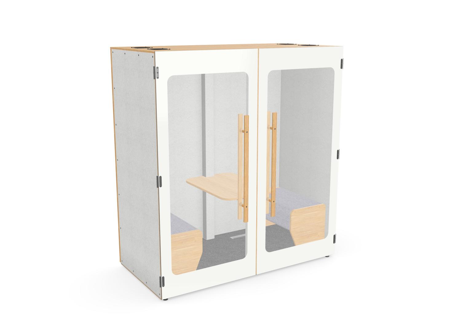 Hide Booth H2 - Private Meeting Acoustic Booth with Table