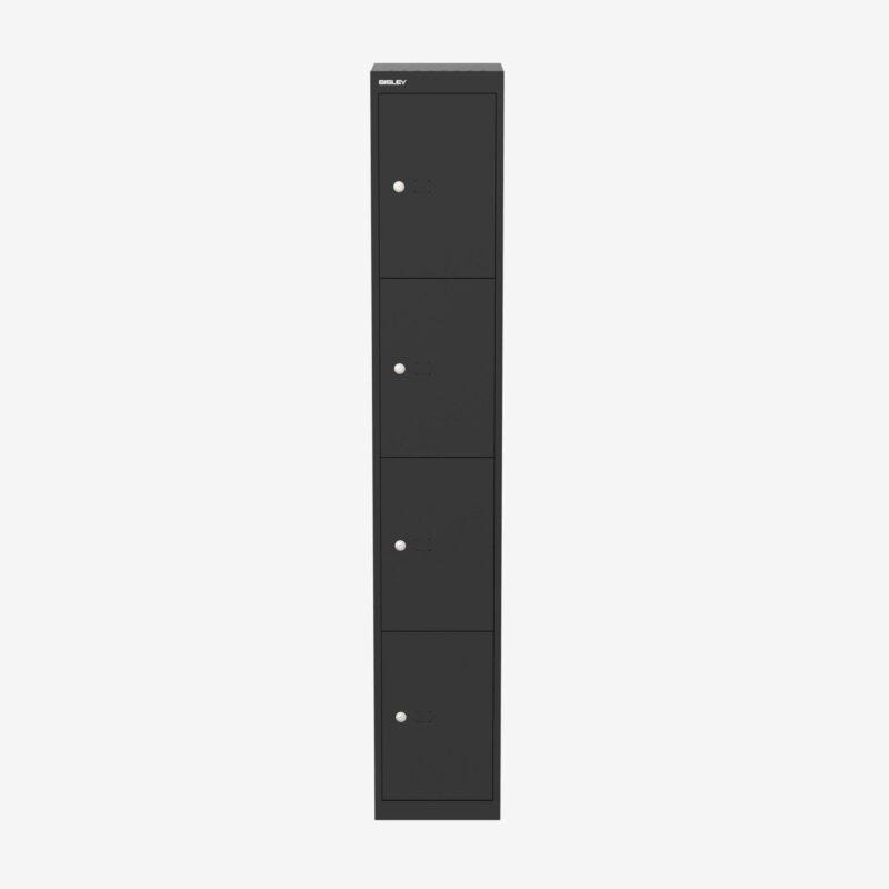Bisley CLK 4 Door Locker Black, 1802mmH x 305mmW x 457mmD
