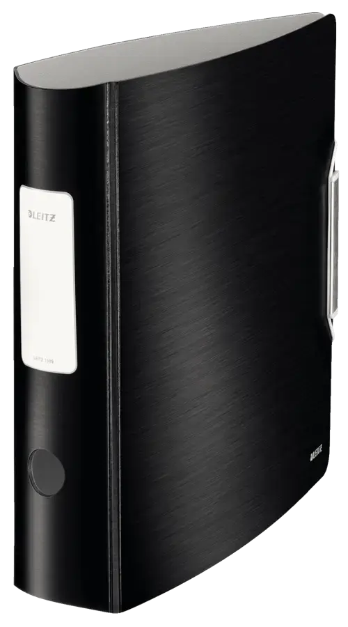 Leitz 180° Active Style Light Polyfoam Lever Arch File 80mm A4 Satin Black Pack of 5 11080094