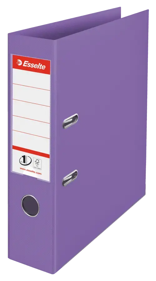 Esselte No.1 Colour'Breeze Lever Arch File PP, Lavander- Outer Carton of 10 628432