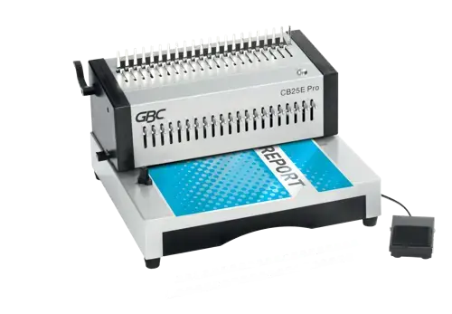 GBC CB25E Pro Heavy Duty Electric Punch and Comb Binding Machine Capacity 500 A4 Sheets