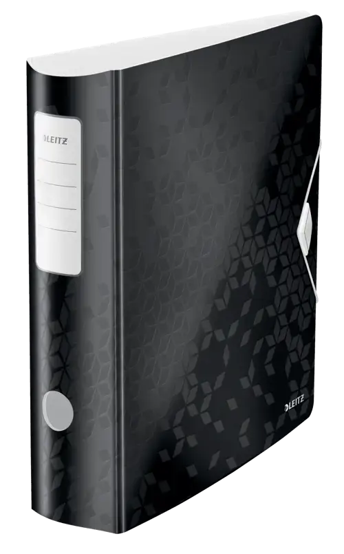 Leitz 180° Active WOW Light Polyfoam Lever Arch File 80mm A4 Black Pack of 5 11060095