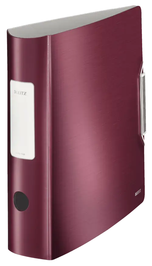 Leitz 180° Active Style Light Polyfoam Lever Arch File 80mm A4 Garnet Red Pack of 5 11080028