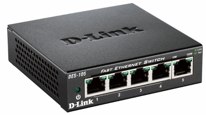 D-Link Switch DES-105 / DES-105/E Black