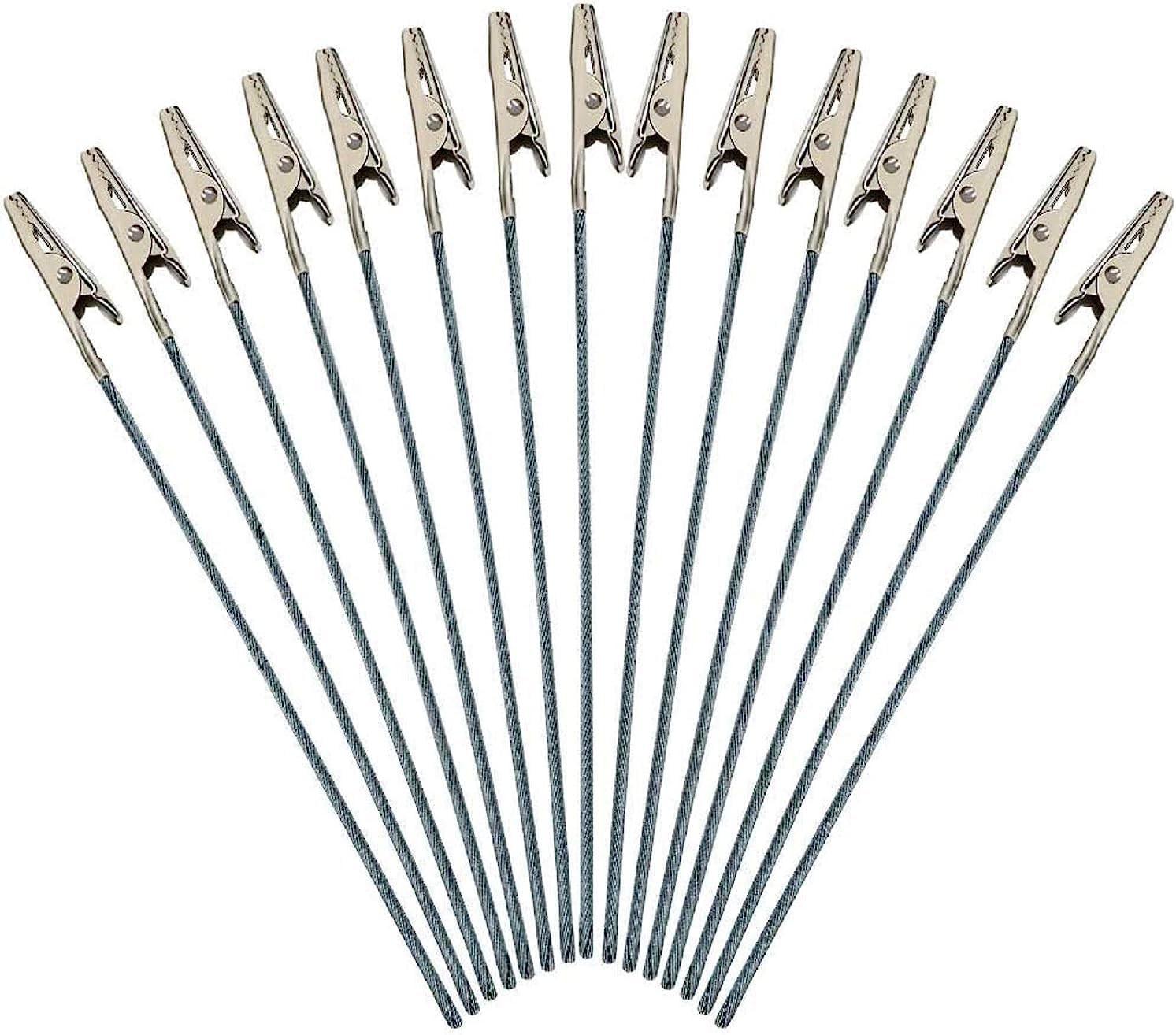 ValueX Set of 50 Metal Wire Alligator Clamp Long-150mm PACKED 50