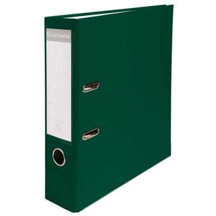 Exacompta Ref 918405B Green Polypropylene Spine Lever Arch File -75mm Spine -80mm Ring