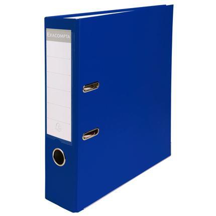 Exacompta Ref 918407B Blue Polypropylene Spine Lever Arch File -75mm Spine -80mm Ring