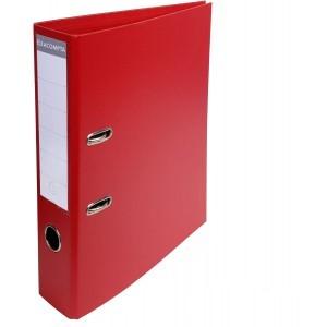 Exacompta - Ref 53745E - Prem'Touch PVC A4 Lever Arch File 70mm Spine, 75mm  FSC-Certified - Red Cover - Pack of 10
