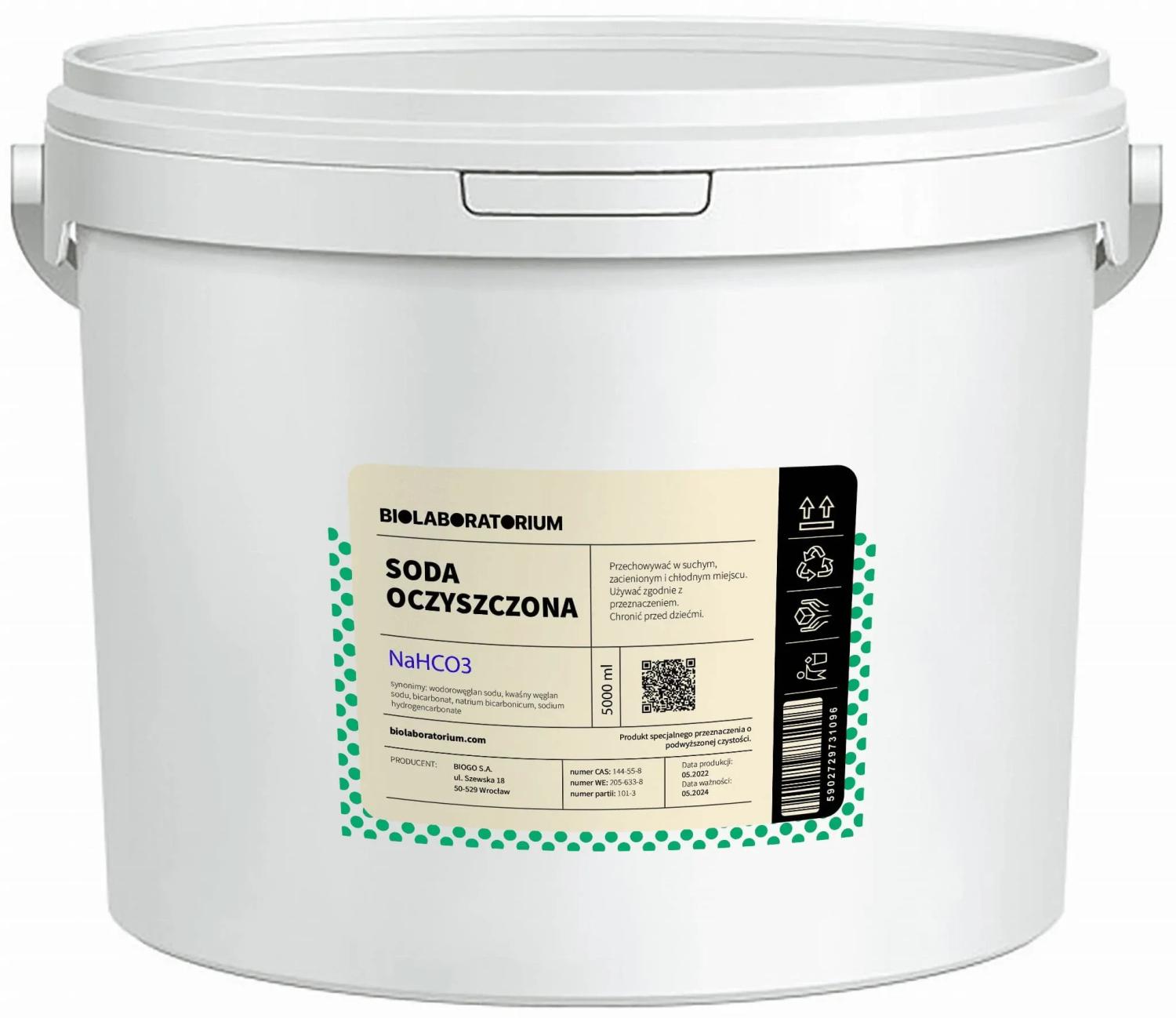 BioLaboratorium Baking Soda Sodium Bicarbonate 5kg BioLaboratory