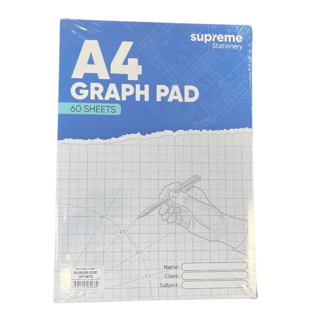 Supreme Graph Pad A4 GP-0675 5mm Squared Top Bound