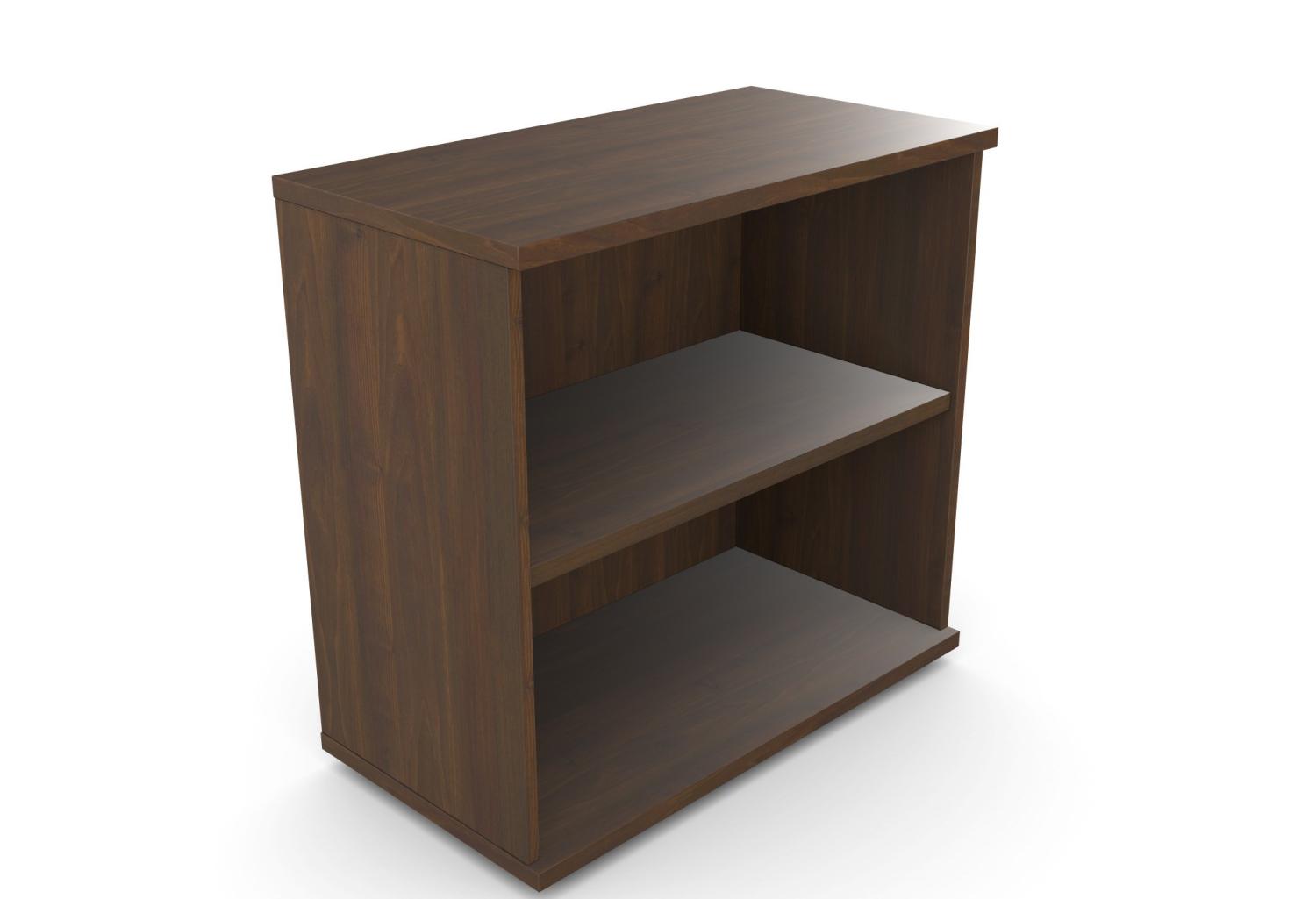 Kito Open Storage Bookcase 770 mm high Dark Walnut