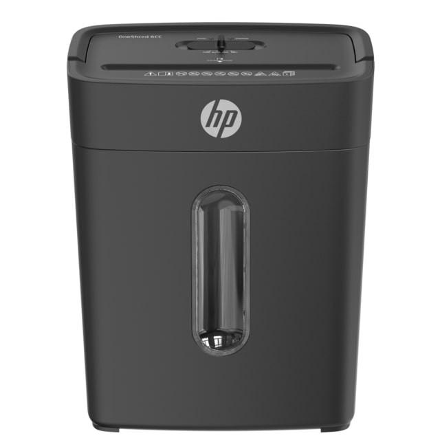 HP OneShred 6CC Cross Cut Security Level P-4, 14L Bin, Overheat Indicator