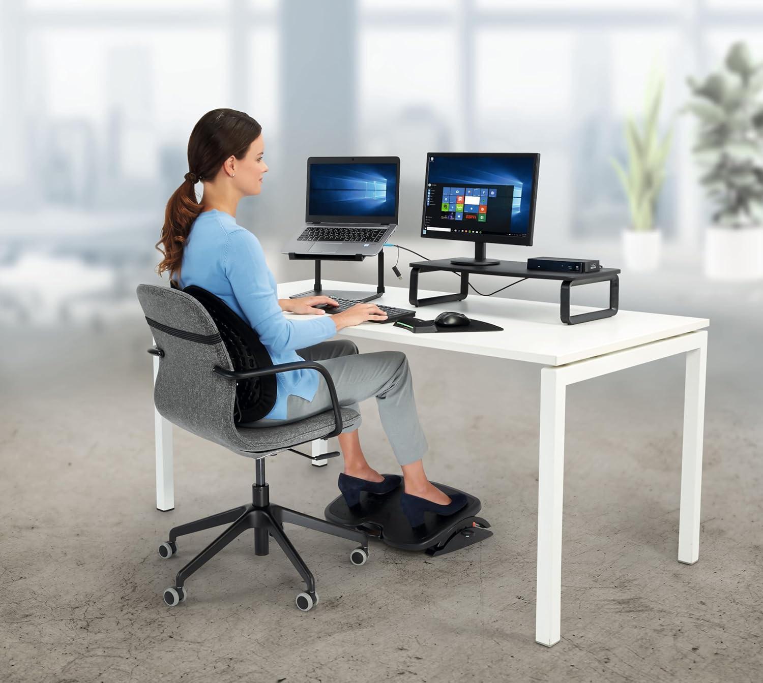 Kensington Monitor Stand - Large Ergonomic Screen Riser (W610 x D300 x H59 mm) with SmartFit System - Black K52797WW