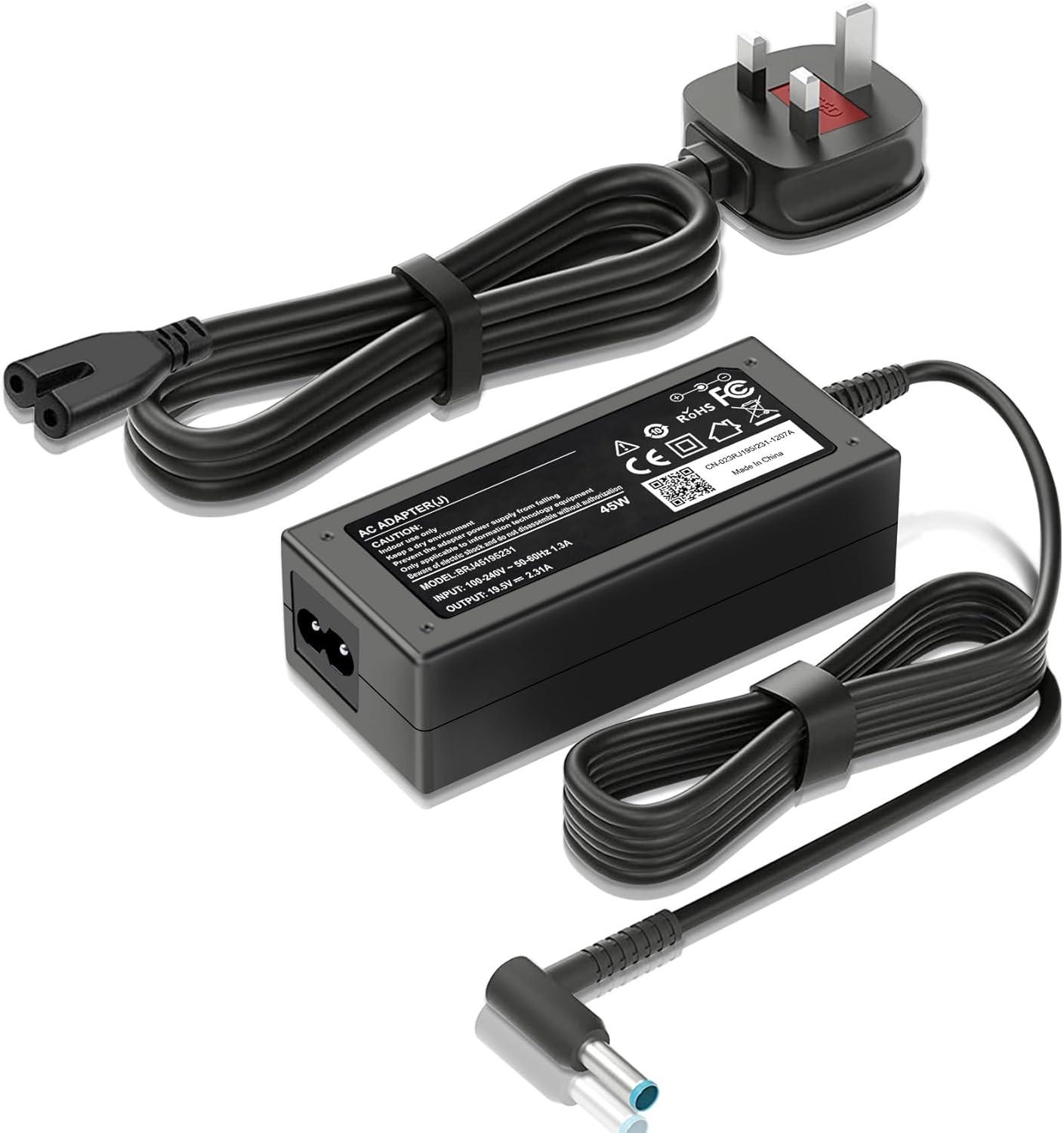 ValueX Etssembo 45W Laptop Charger for HP, 19.5V 2.31A Power Supply Compatible with HP Stream 11 13 14, Pavilion, Elitebook Folio, Chromebook, Envy, Spectre, Ultrabook, Probook, Touchsmart Ac Adapter