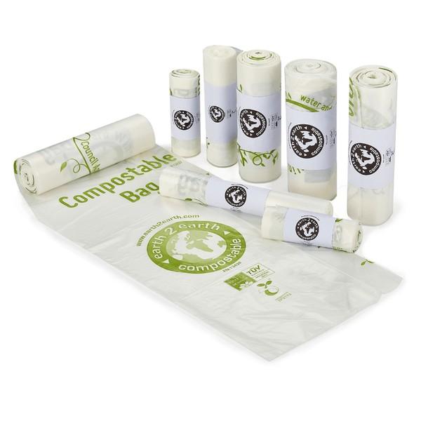 earth2earth Compostable Refuse Sack Clear 26x44 Boxed 100