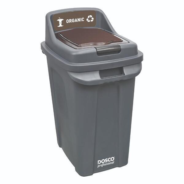 Dosco Recycling Bin 70 Litre - Black / Brown - Compost 55374