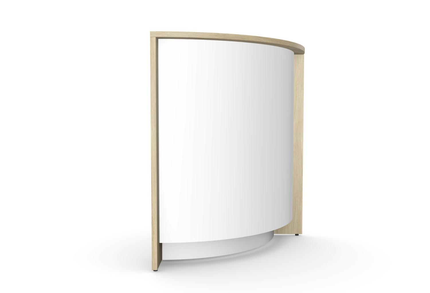 Linus RECEPTION OUTER CORNER 780x350/780x1085 (RADIAL) (melamina)