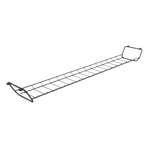 Kito Universal Black Desk Cable Basket 1000mm for Tops 1400mm to 1600mm