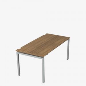 Hawk 1200mm x 800mm Single Bench Desks 25mm Top With Goalpost Legs Classic Ash
