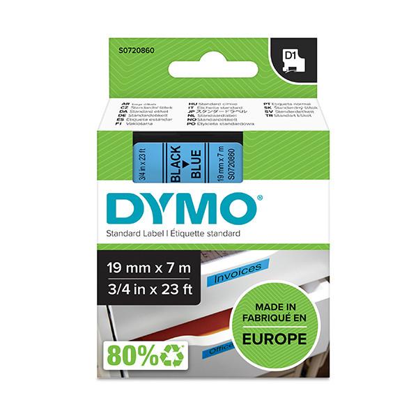 Compatible Dymo 45806 19mm Black On Blue D1 Label Tape