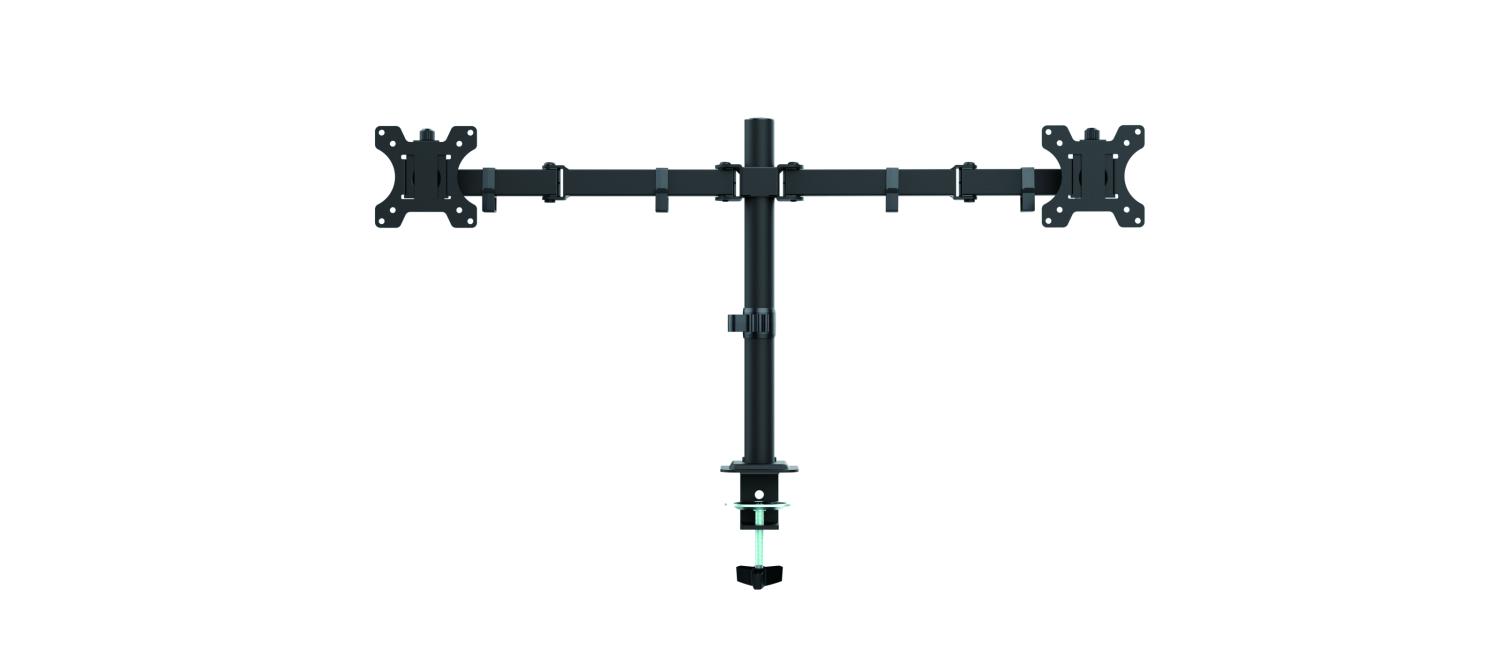Core Double Monitor Arm | Black Ergonomic Desk Mount