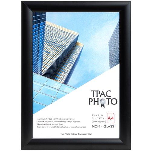 A4 Black Aluminium Snap Frame