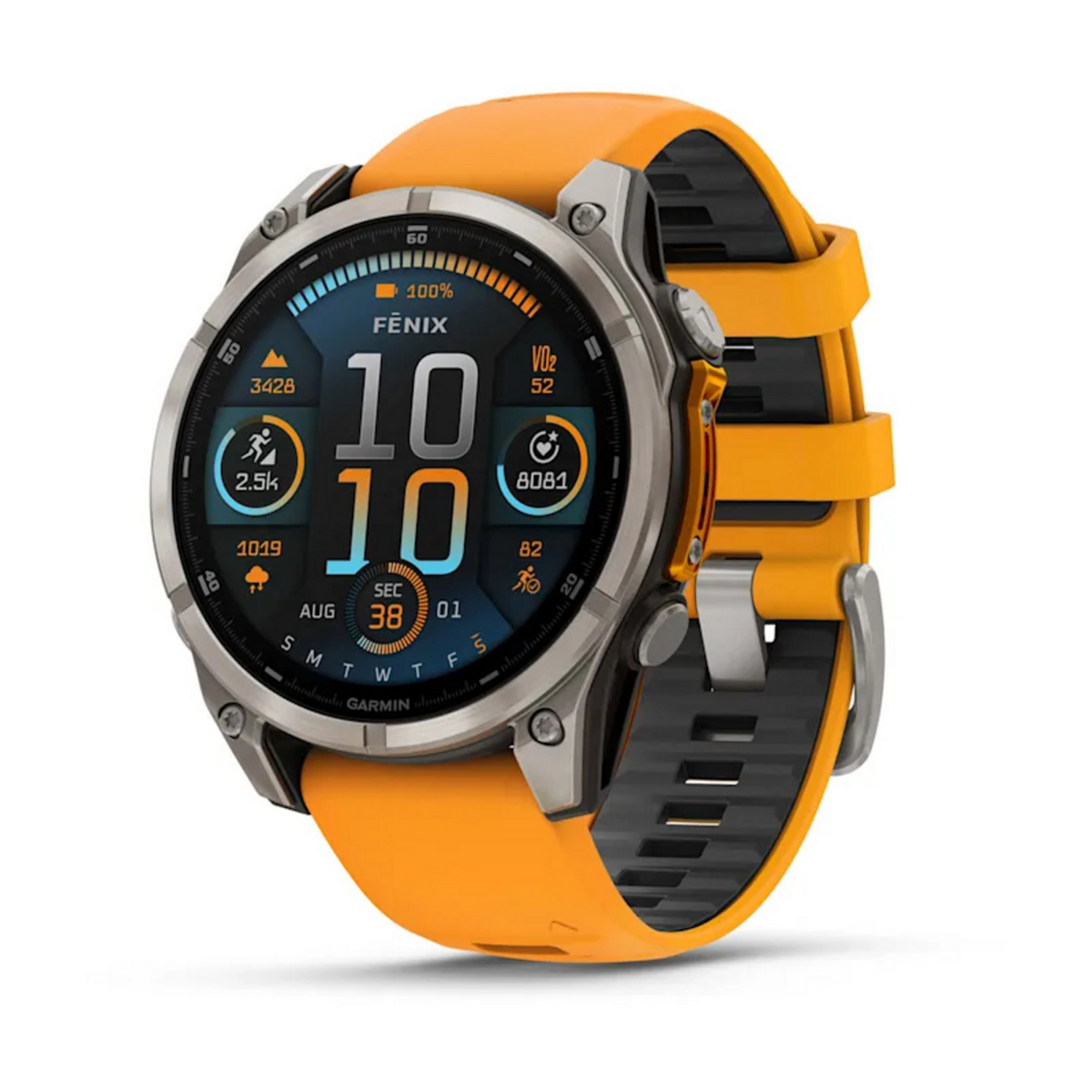 Garmin Wearable fenix 8 Sapphire / 010-02904-11 Grey/Orange
