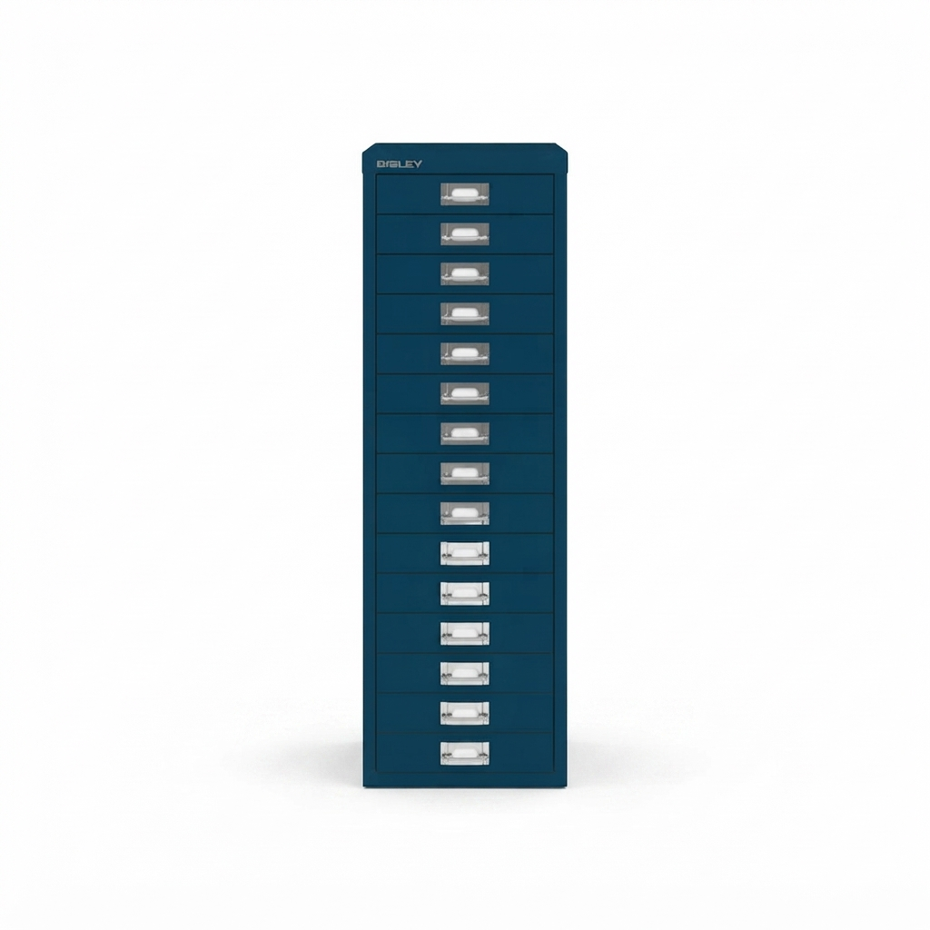 Bisley 39 Series 15 Drawer MultiDrawer Filing Cabinet Golden Sunflower Yellow A4 Steel Office Storage H3915NL-CD1