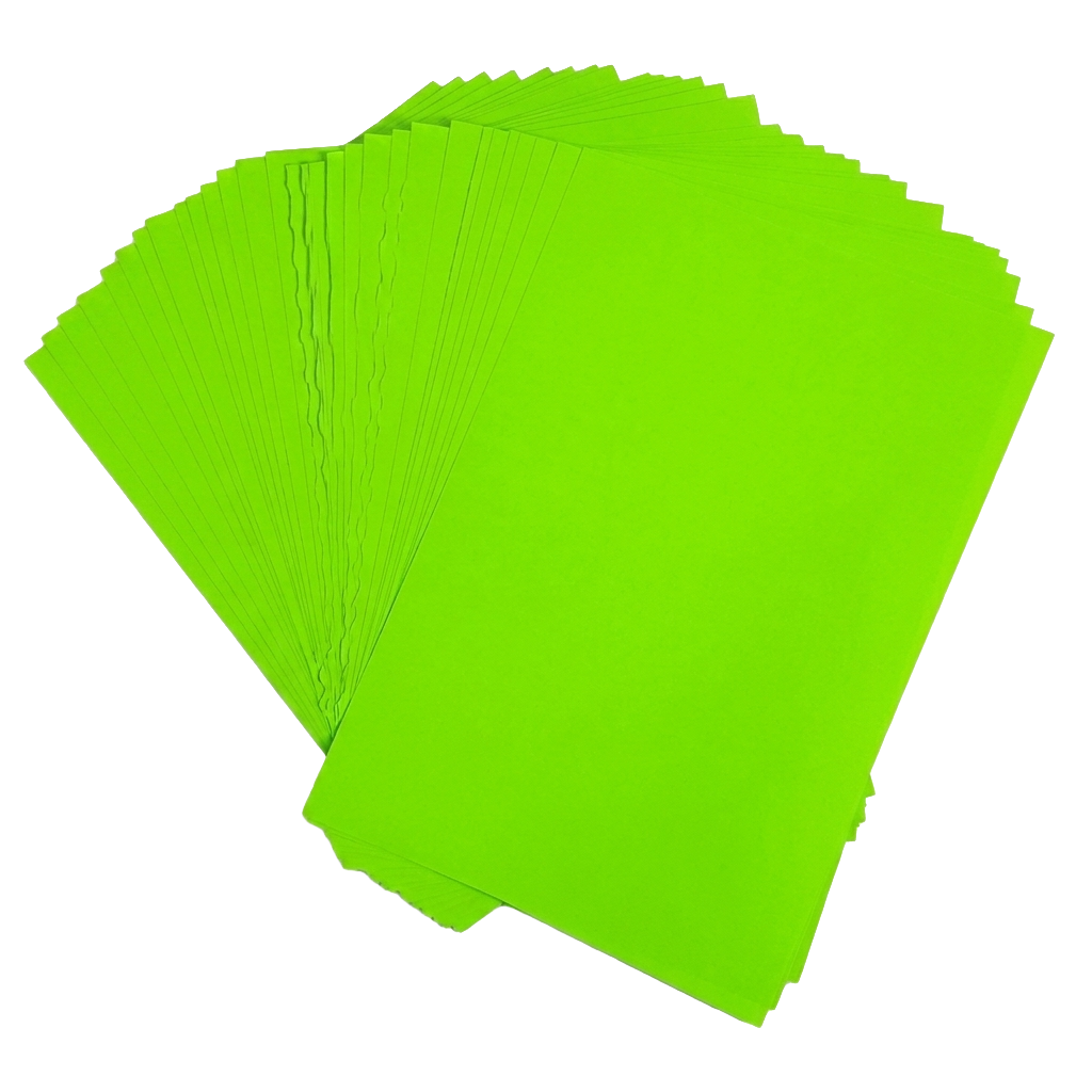 EU30031GB Green 1 per A4 Sheet Laser Coloured Laser Labels 210mm x 297mm