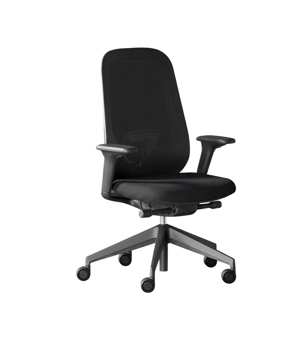 Antrim Operator Office Chair - Black High Back with Black Frame
