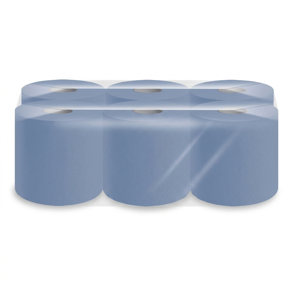 Blue Centrefeed Roll 2-Ply 120m - Pack of 6