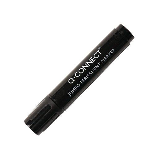 Q-Connect Jumbo Permanent Marker Pen Chisel Tip Black KF00270