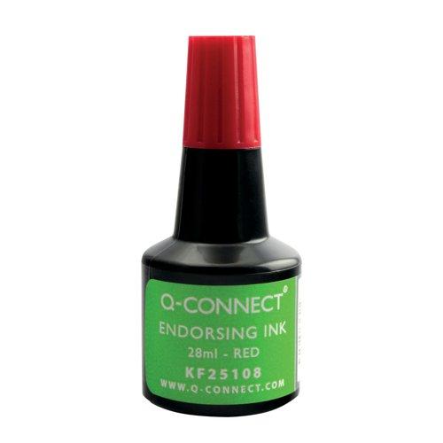 Q-Connect Endorsing Ink 28ml Red (Pack of 1) KF25108
