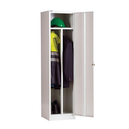 GO Clean & Dirty Single Door Locker - 1778h x 457w x 457d - Grey