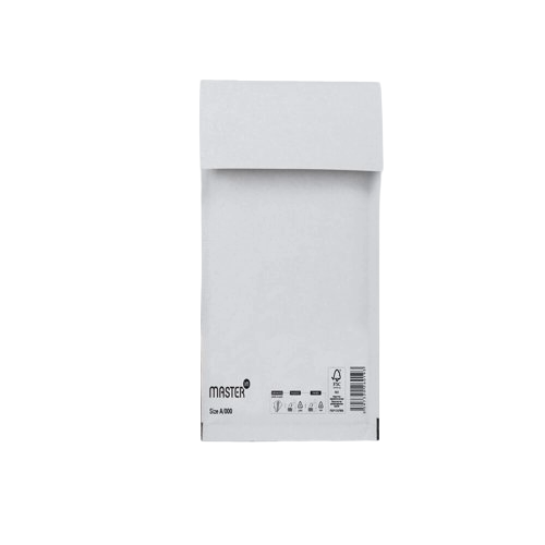 Master IN Bubble Mailer A000 White Id-110x160mm 200 per Box