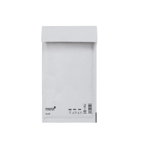 Master In Bubble Mailer C0 White Id-150X210mm 100 per Box