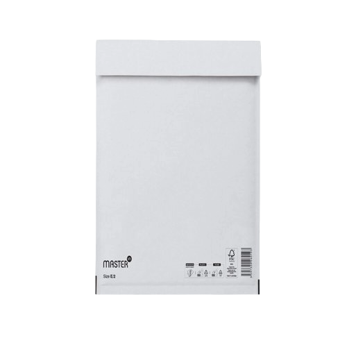 Master In Bubble Mailer E2 White Id-220X260mm 100 per Box